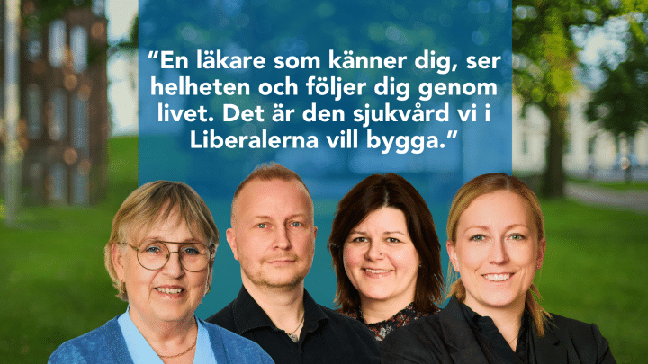 Lina Ekengren, Richard Fallqvist, Karin Andersson och Liane Blom (L).